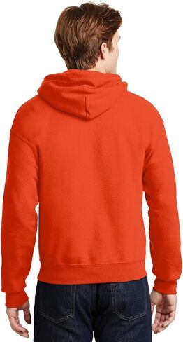 Hooded Pullover Sweat Shirt Heavy Blend 50/50 7.75 oz. by Gildan (Style# 18500) (X-Large, Orange) in Saudi Arabia