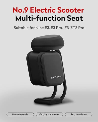 تتوافق ملحقات مقاعد السكوتر الكهربائية مع سكوتر Segway Ninebot F3/E3/E3Pro/FNinebot ZT3 Pro، مع وسائد مقعد ناعمة سميكة وأجزاء أصلية لمقاعد ZT3 وإكسسوارات الحقائب in Saudi Arabia