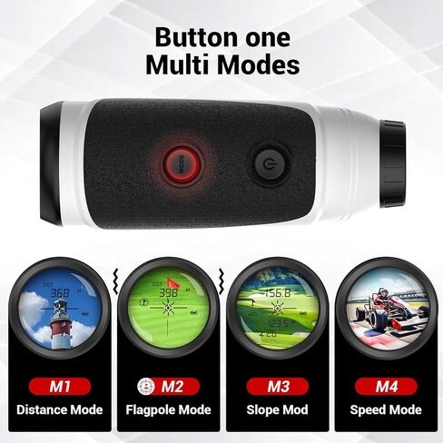 جهاز تحديد نطاق الجولف بطول 1200 ياردة مع وضع المنحدر، جهاز تحديد نطاق الجولف بالليزر التكبير 7X مع فتحة حامل ثلاثي القوائم، اهتزاز قفل عمود العلم، بطارية CR2-3V، ملحقات جولف قياس المسافة هدية للرجال in Kuwait