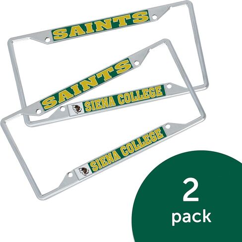 Desert Cactus Siena College Car Accessories Metal License Plate Frame for Front or Rear of Car (Mascot 2 Pack) in Saudi Arabia