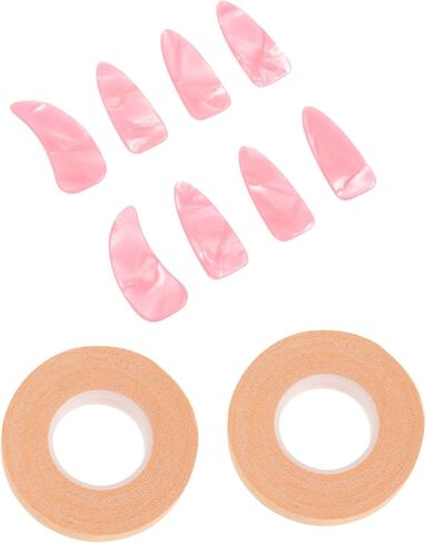 ibasenice Guzheng Nail Covers with Thickened Practice Finger Protectors and Adhesive Tape Comfortable Guzheng Nail Tapes for Learning Reusable Fingernail Protectors Large in Saudi Arabia