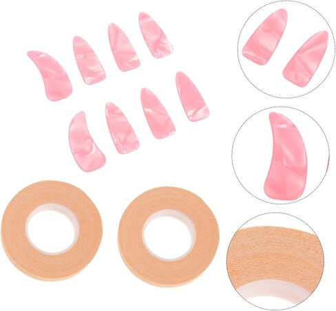 ibasenice Guzheng Nail Covers with Thickened Practice Finger Protectors and Adhesive Tape Comfortable Guzheng Nail Tapes for Learning Reusable Fingernail Protectors Large in Saudi Arabia