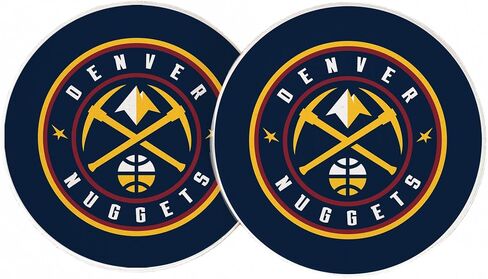 Desert Cactus Denver Nuggets Car Accessories NBA Basketball League Absorbent Sandstone Cup Coasters Licensed Product Set of 2 (Car Coaster A) in Saudi Arabia