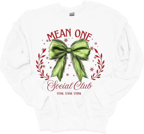 سويت شيرت Trenz Shirt Company لعيد الميلاد يعني One Social Club Stink Stank Stunk Crewneck سويت شيرت in Kuwait