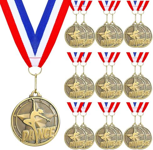 Quelay 20 Pcs 2'' Awards Medals with Neck Ribbons Winner Gold Medals Bulk Metal Trophy Award Prize Gift for Competitions School Education Tournaments Party Favor in Saudi Arabia