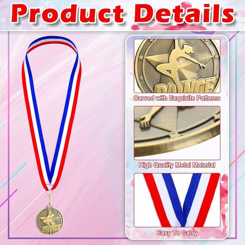 Quelay 20 Pcs 2'' Awards Medals with Neck Ribbons Winner Gold Medals Bulk Metal Trophy Award Prize Gift for Competitions School Education Tournaments Party Favor in Saudi Arabia