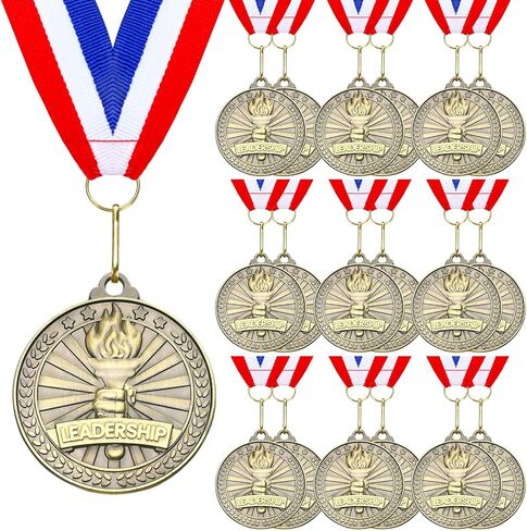Quelay 20 Pcs 2'' Awards Medals with Neck Ribbons Winner Gold Medals Bulk Metal Trophy Award Prize Gift for Competitions School Education Tournaments Party Favor in Saudi Arabia