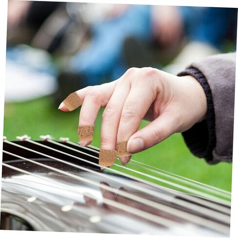 Toyvian 4Pcs Guzheng Finger Picks Tape Nylon Wrap Reusable Stringed Instrument Accessories for Pipa and Zither Players Flexible and Protective Nail Covers in Kuwait