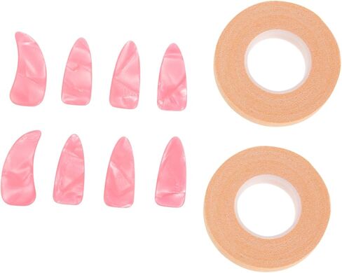 GALPADA Breathable Guzheng Nail Covers with Thickened Colored Practice Nails and Adhesive Tape Reusable Protective Finger Tips for Guzheng Players Easy to Clean and Portable Plus Tape in Saudi Arabia