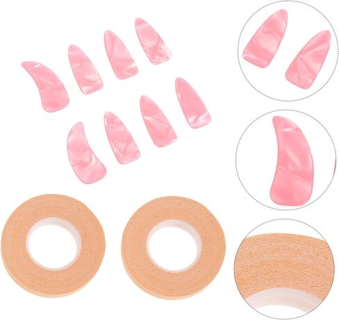 GALPADA Breathable Guzheng Nail Covers with Thickened Colored Practice Nails and Adhesive Tape Reusable Protective Finger Tips for Guzheng Players Easy to Clean and Portable Plus Tape in Saudi Arabia