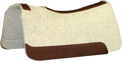 5 Star Equine Products - 7/8" Thick Western Contoured Natural Barrel Pad 30" x 28" Wool Horse Blanket in Saudi Arabia
