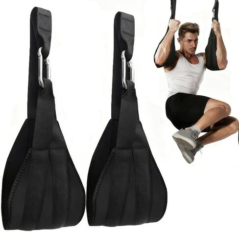 Hanging Ab Straps for Pull Up Bar-Abdominal Sling Straps for Arm Core Pull up Workout Training Support,Knee & Leg Raises Home Gym Fitness in Saudi Arabia