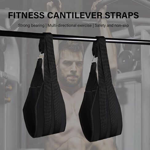 Hanging Ab Straps for Pull Up Bar-Abdominal Sling Straps for Arm Core Pull up Workout Training Support,Knee & Leg Raises Home Gym Fitness in Saudi Arabia