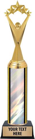 Crown Awards 11" Customized Star Victor Trophies - Star Victor Silver Trophy Prime in Saudi Arabia