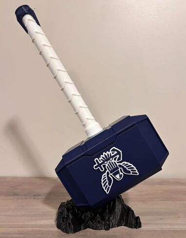 Custom Made Thor Hammer - Mjolnir Hammer Personalized Team, School, Business Logo 13" Size, Trophy, Award, Touchdown, Homerun, MVP, Hype, Goat, Champion. Bulk Ordering Available! in Saudi Arabia