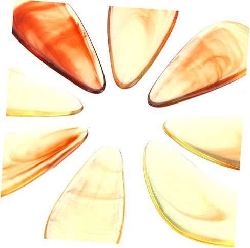 8 قطع من Toyvian Guzheng للأظافر المزيفة، واقيات أطراف الأصابع للبالغين والمبتدئين، مجموعة إصبع الإبهام المريحة، أداة خفيفة الوزن لممارسة الأدوات، أكمام أصابع بلون كهرماني من أجل Guzheng in Kuwait