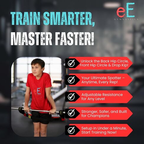 Ultimate Bar Trainer – Professional Gymnastics Training Aid | Master Back Hip Circle, Front Hip Circle & Drop Kip on Bars. in Saudi Arabia