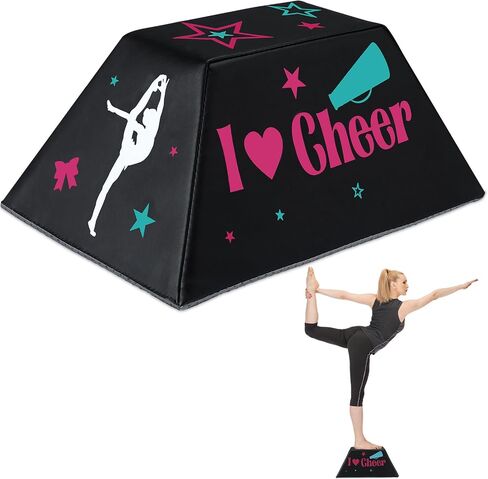 Soulchen Portable Stunt Training Stand 8 x 4 Inches Top Surface Cheerleading Balance Trainer Cheer Flyer Stand Balance and Flexibility Cheer Equipment for Flexibility Core Strength and Conditioning in Saudi Arabia