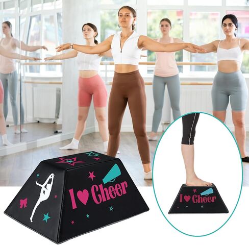Soulchen Portable Stunt Training Stand 8 x 4 Inches Top Surface Cheerleading Balance Trainer Cheer Flyer Stand Balance and Flexibility Cheer Equipment for Flexibility Core Strength and Conditioning in Saudi Arabia