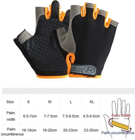 Kids' Fingerless Cycling Gloves - Padded Sports Gloves for Training (Ages 5-12) in Saudi Arabia
