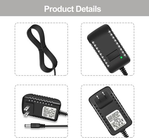 Compatible with Digital Piano Keyboard Casio Privia PX-160 AD-A12150LW AD-A1215LW PX-130 PX-350 CDP-120 CTK-6000 CTK-6300 CTK-7200 Power Adapter-SDUMY in Saudi Arabia