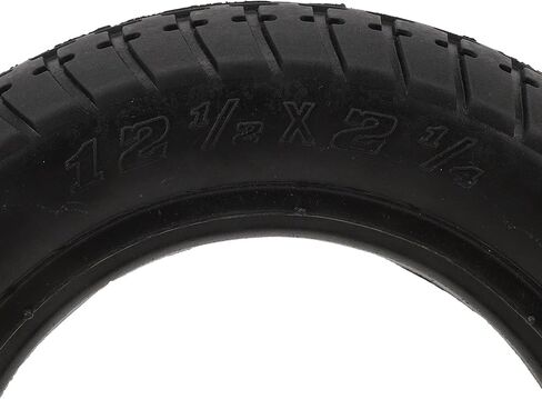 إطار سكوتر كهربائي 12 بوصة، 12 1/2X2 1/4 إطارات مطاطية صلبة مقاومة للثقب، استبدال عجلة عالية التحمل بدون تضخم لقيادة آمنة in Saudi Arabia