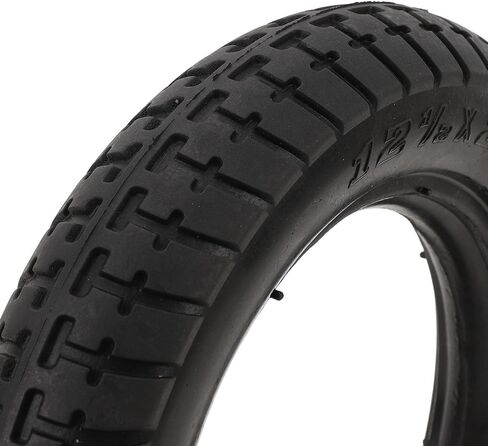 إطار سكوتر كهربائي 12 بوصة، 12 1/2X2 1/4 إطارات مطاطية صلبة مقاومة للثقب، استبدال عجلة عالية التحمل بدون تضخم لقيادة آمنة in Saudi Arabia