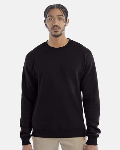 Champion Mens Powerblend Crewneck Sweatshirt, L, Sand in Saudi Arabia
