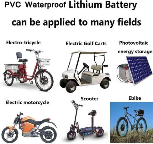 UPPCYCLE Official 48V/52/60V/72V Lithium Battery for 1000w 1500W 2000W 3000W 5000W Ebike Conversion Kit/Golf Cart/Electric Tricycle/E-Scooter(20-40Ah)/W/Charger in Saudi Arabia