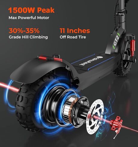 سكوتر كهربائي من isinwheel للبالغين، محرك 1000/800 واط يصل إلى 28 ميلاً في الساعة، نطاق 37/28 ميلًا، التحكم في التطبيق، قفل NFC، إطارات للطرق الوعرة 11/10 بوصة، سكوتر كهربائي قابل للطي مع تعليق مزدوج in Kuwait