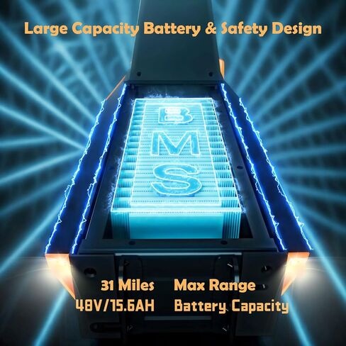 سكوتر كهربائي، محرك 1000/1600/3200/5600 واط، 28-39 ميل في الساعة، نطاق 31-44 ميل، بطارية 15.6/18.2/20.8 أمبير، نظام تعليق مزدوج وفرامل للبالغين مع مقعد وصندوق تخزين in Kuwait