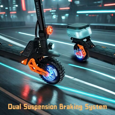 سكوتر كهربائي، محرك 1000/1600/3200/5600 واط، 28-39 ميل في الساعة، نطاق 31-44 ميل، بطارية 15.6/18.2/20.8 أمبير، نظام تعليق مزدوج وفرامل للبالغين مع مقعد وصندوق تخزين in Kuwait