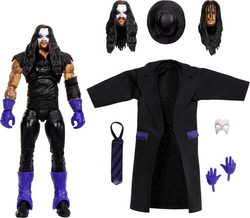 ​Mattel WWE Legends Ultimate Edition Action Figure & Accessories Set, Undertaker 6-inch Collectible with Swappable Heads & Hands in Saudi Arabia