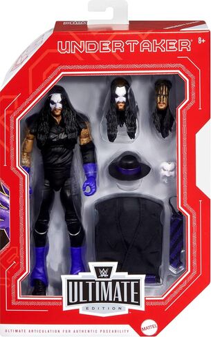 ​Mattel WWE Legends Ultimate Edition Action Figure & Accessories Set, Undertaker 6-inch Collectible with Swappable Heads & Hands in Saudi Arabia