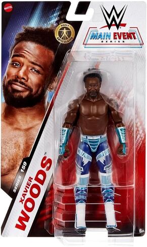 WWE Mattel Xavier Woods Action Figure, Main Event Series #159, 6-inch Collectible Superstar with 14 Articulation Points & Life-Like Look in Saudi Arabia