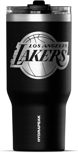 كوب Hydrapeak x NBA مرخص رسميًا من Los Angeles Lakers Voyager سعة 25 أونصة من الفولاذ المقاوم للصدأ، أكواب معزولة، زجاجة مياه مع شفاطة in Kuwait