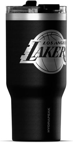 كوب Hydrapeak x NBA مرخص رسميًا من Los Angeles Lakers Voyager سعة 25 أونصة من الفولاذ المقاوم للصدأ، أكواب معزولة، زجاجة مياه مع شفاطة in Kuwait