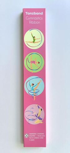 Gymnastics Ribbon 2 Pack - Colorful Dance Band with Stick for Kids, Perfect for School Play & Home Fun. Vibrant Rainbow Streamers Ideal for Girls' Birthday Parties, Easter Gifts in Saudi Arabia
