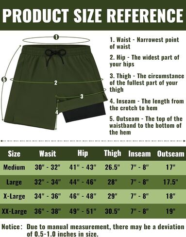 Mens Swim Trunks with Compression Liner Mens Bathing Suit 7 Inch Inseam Quick Drying Men's Board Shorts Men's Swimwear in Saudi Arabia