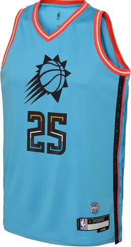 Outerstuff Mikal Bridges Phoenix Suns NBA Turquoise #25 للأطفال الشباب 8-20 City Edition Swingman Player Jersey in Saudi Arabia