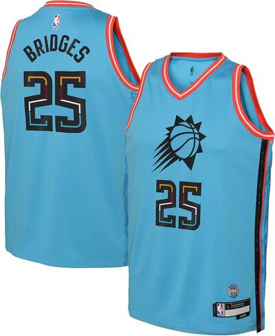 Outerstuff Mikal Bridges Phoenix Suns NBA Turquoise #25 للأطفال الشباب 8-20 City Edition Swingman Player Jersey in Saudi Arabia