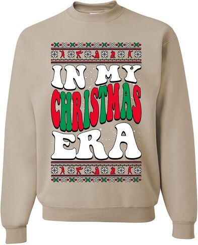 Wild Bobby In My Era Movie Christmas Outfit سترة عيد الميلاد القبيحة للجنسين، سويت شيرت بياقة دائرية in Saudi Arabia