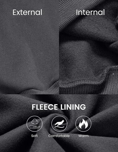 Mens Quarter Zip Pullover Sweatshirt Long Sleeve Casual Warm Fleece Stand Collar Sweatshirts for Men in Kuwait