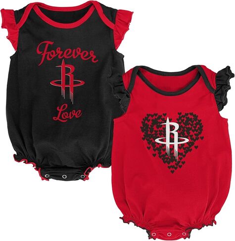 Outerstuff NBA Infant Girls (12M-24M) Houston Rockets Celebration 2 Pack Creeper Set in Saudi Arabia