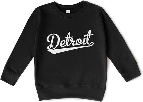 Kids Detroit Sweatshirt – Unisex Fleece Pullover Toddler Crew Neck Sweatshirt in Kuwait
