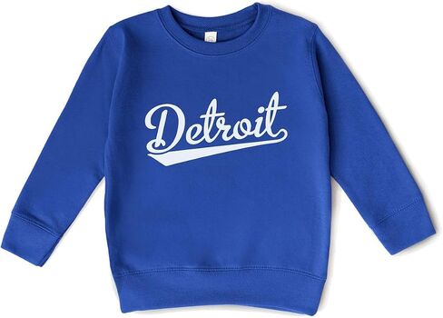 Kids Detroit Sweatshirt – Unisex Fleece Pullover Toddler Crew Neck Sweatshirt in Kuwait