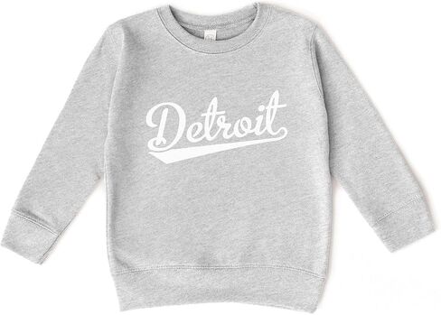 Kids Detroit Sweatshirt – Unisex Fleece Pullover Toddler Crew Neck Sweatshirt in Kuwait