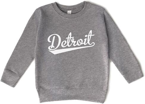 Kids Detroit Sweatshirt – Unisex Fleece Pullover Toddler Crew Neck Sweatshirt in Kuwait