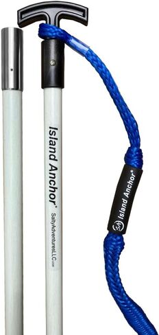 Island Anchor - 1" x 8' - 2 Piece - Shallow Water Anchor Pole : Built for Larger Boats : Securely Anchor on the Beach, Sandbar or in Shallow Water in Saudi Arabia