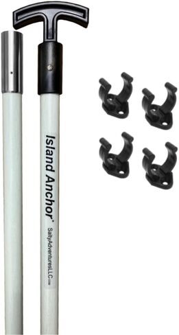 Island Anchor - 1" x 8' - 2 Piece - Shallow Water Anchor Pole : Built for Larger Boats : Securely Anchor on the Beach, Sandbar or in Shallow Water in Saudi Arabia